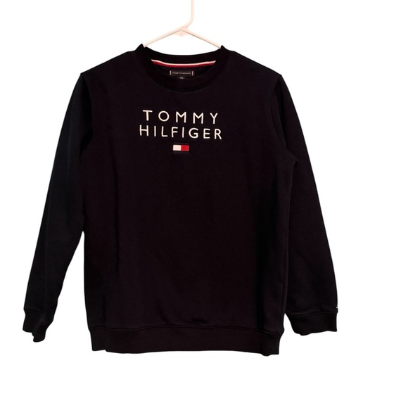 Tommy Hilfiger Blue Sweatshirt Classic Crew Neck - Picture 2 of 7